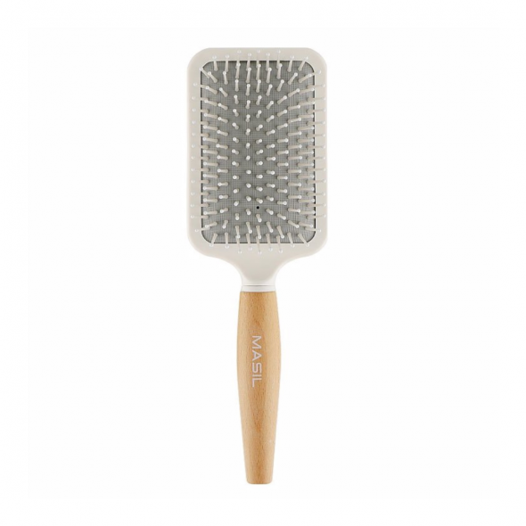 Антистатичний гребінець для волосся MASIL Wooden Paddle Brush