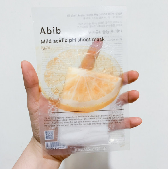 Тканинна маска з вітаміном С Abib Mild Acidic pH Sheet Mask Yuja Fit