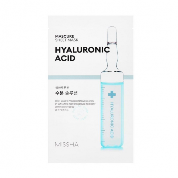 Увлажняющая маска MISSHA Mascure Hydra Solution Sheet Mask Hyaluronic Acid