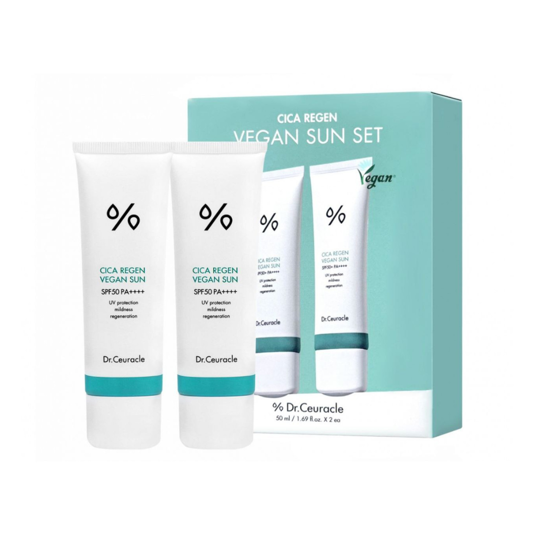 Купить набор санскринов Dr. Ceuracle Cica Regen Vegan Sun SPF 50+