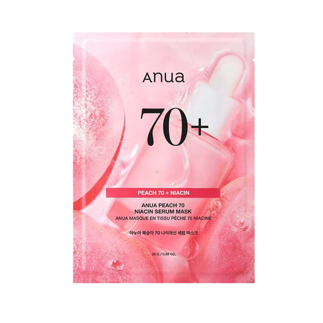 Купить тканевую маску с персиком для сияния кожи Anua Peach 70